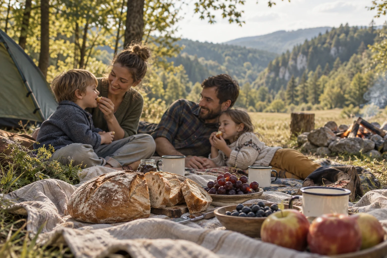 A family picnic